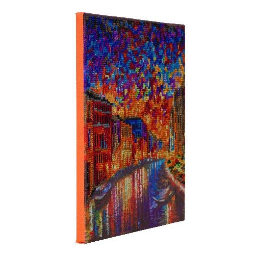 Load image into Gallery viewer, Grand Canal Venice crystal art canvas kit side view
