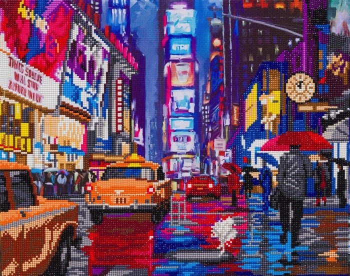 Times square crystal art canvas kit