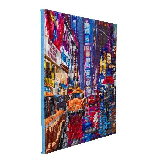 Load image into Gallery viewer, Times square crystal art canvas kit side view

