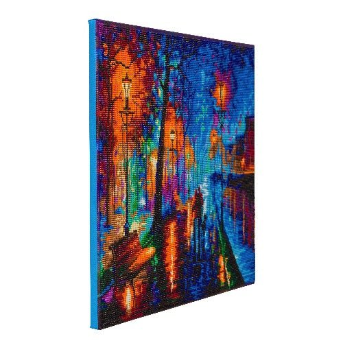 Melody of the night crystal art canvas kit side view
