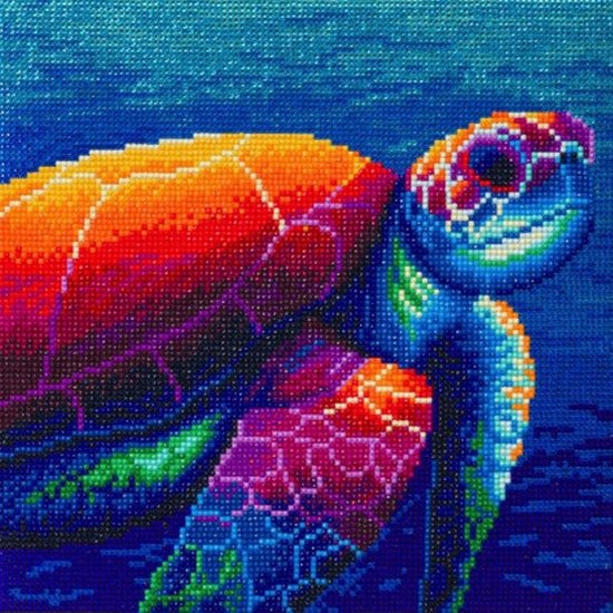 Sea turtle crystal art canvas kit