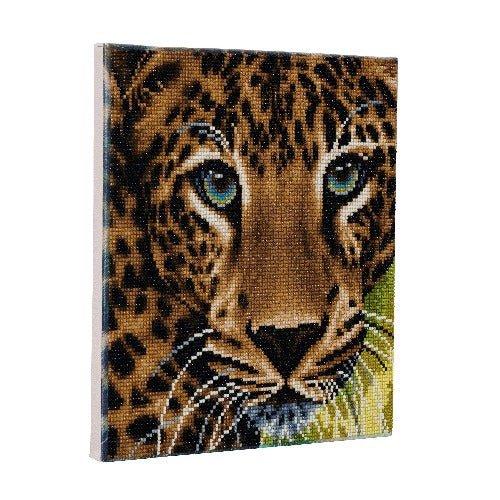 "Leopard" Framed Crystal Art Kit 30x30cm