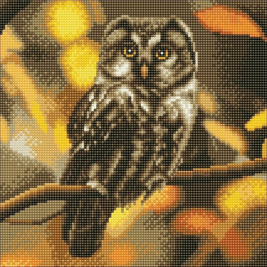 "Tawny Owl" Crystal Art Kit 30x30cm