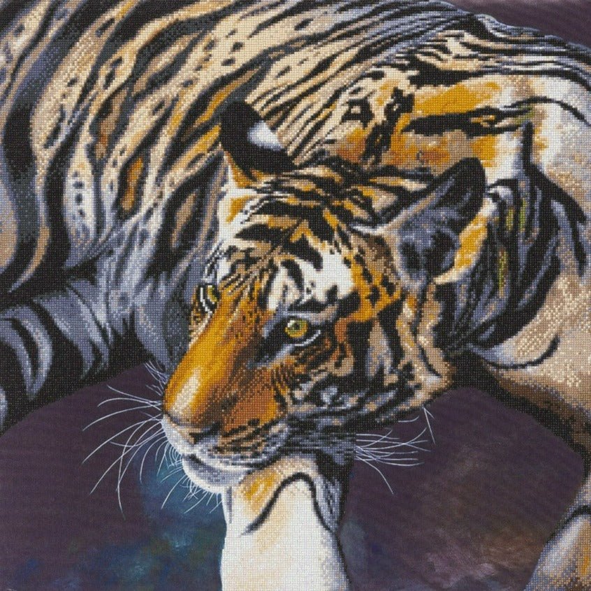 Load image into Gallery viewer, &amp;quot;The Tiger&amp;quot; by Claudia Hahn 70x70cm
