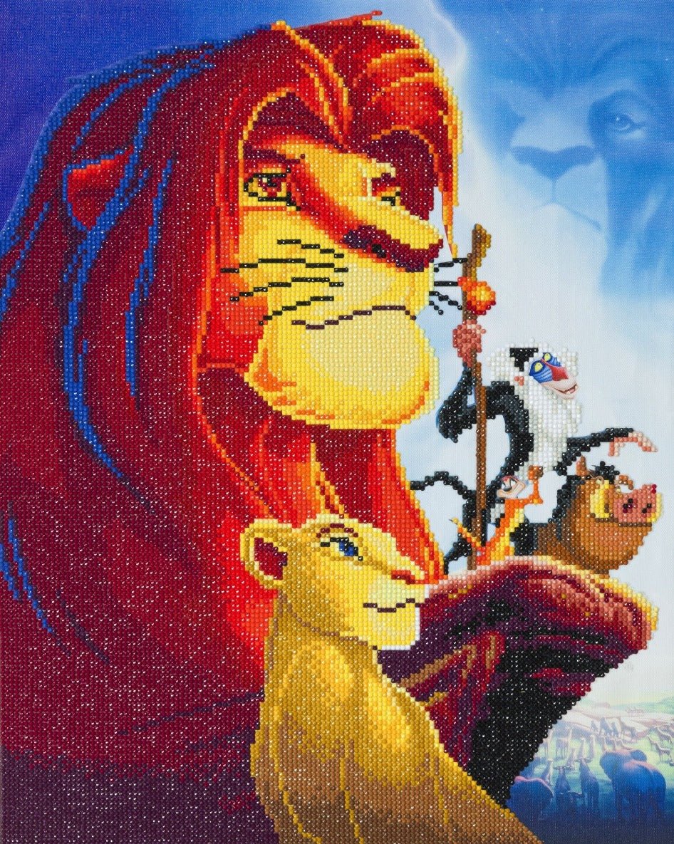 "The Lion King Medley" Crystal Art Kit 40x50cm Front