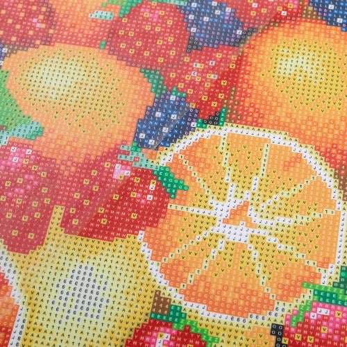 Load image into Gallery viewer, &amp;quot;Summer Fruits&amp;quot; Crystal Art Kit 40x50cm Before

