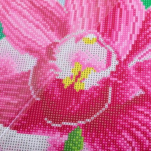 Load image into Gallery viewer, &amp;#39;Blooming Orchids&amp;#39; 40x50cm Crystal Art Kit - Incomplete Close Up
