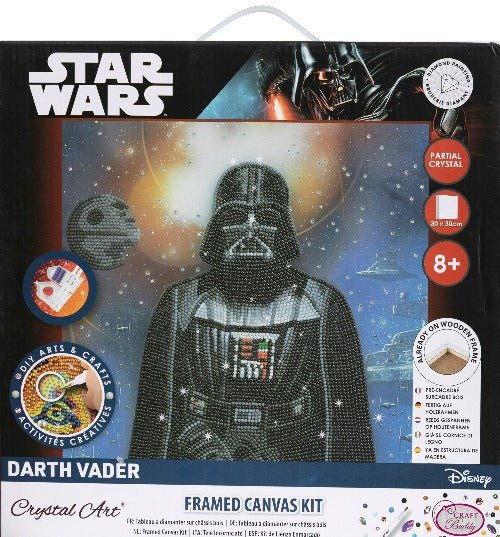Darth Vader 30x30cm Crystal Art Kit - Front Packaging