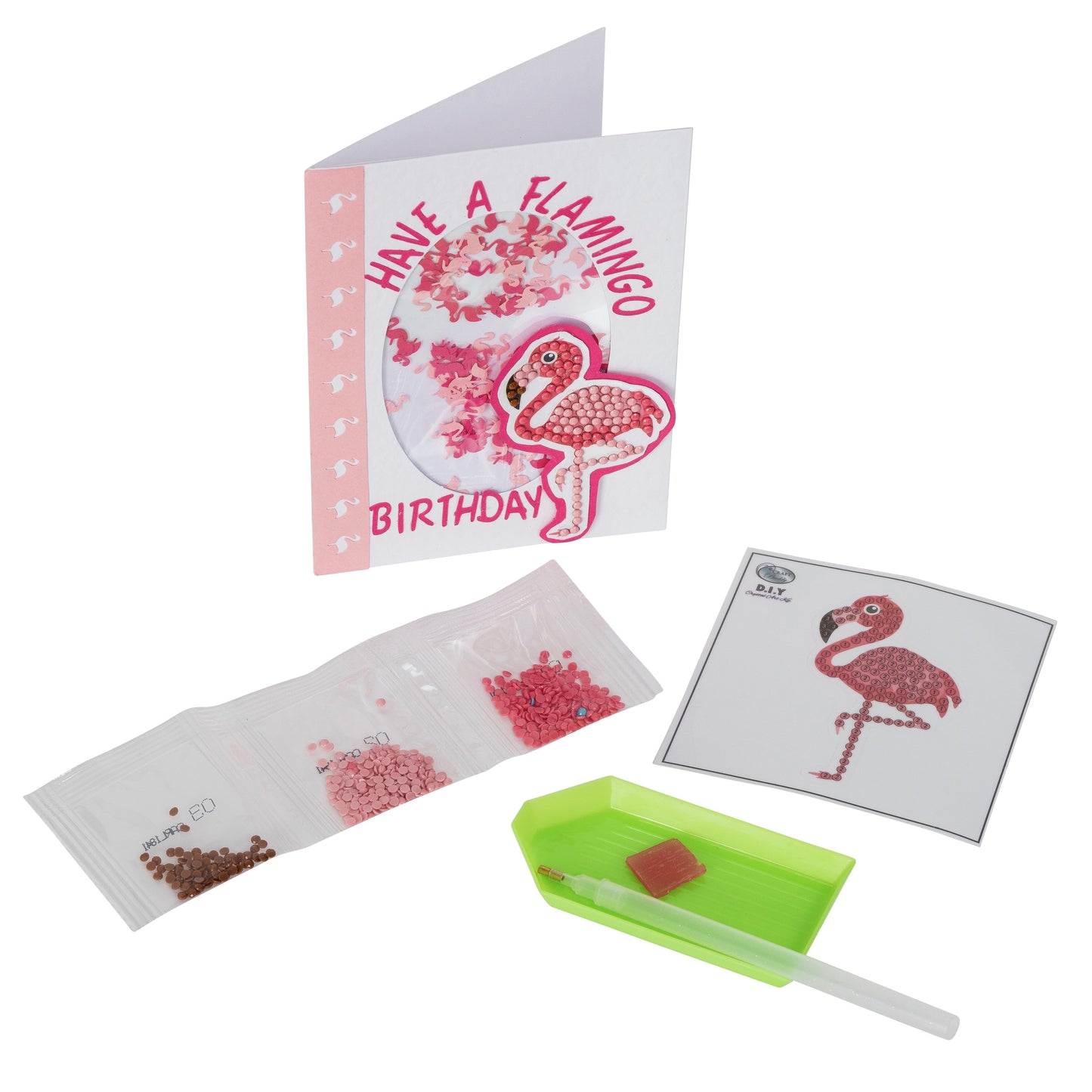 Flamingo Crystal Art Motifs (With Tools)