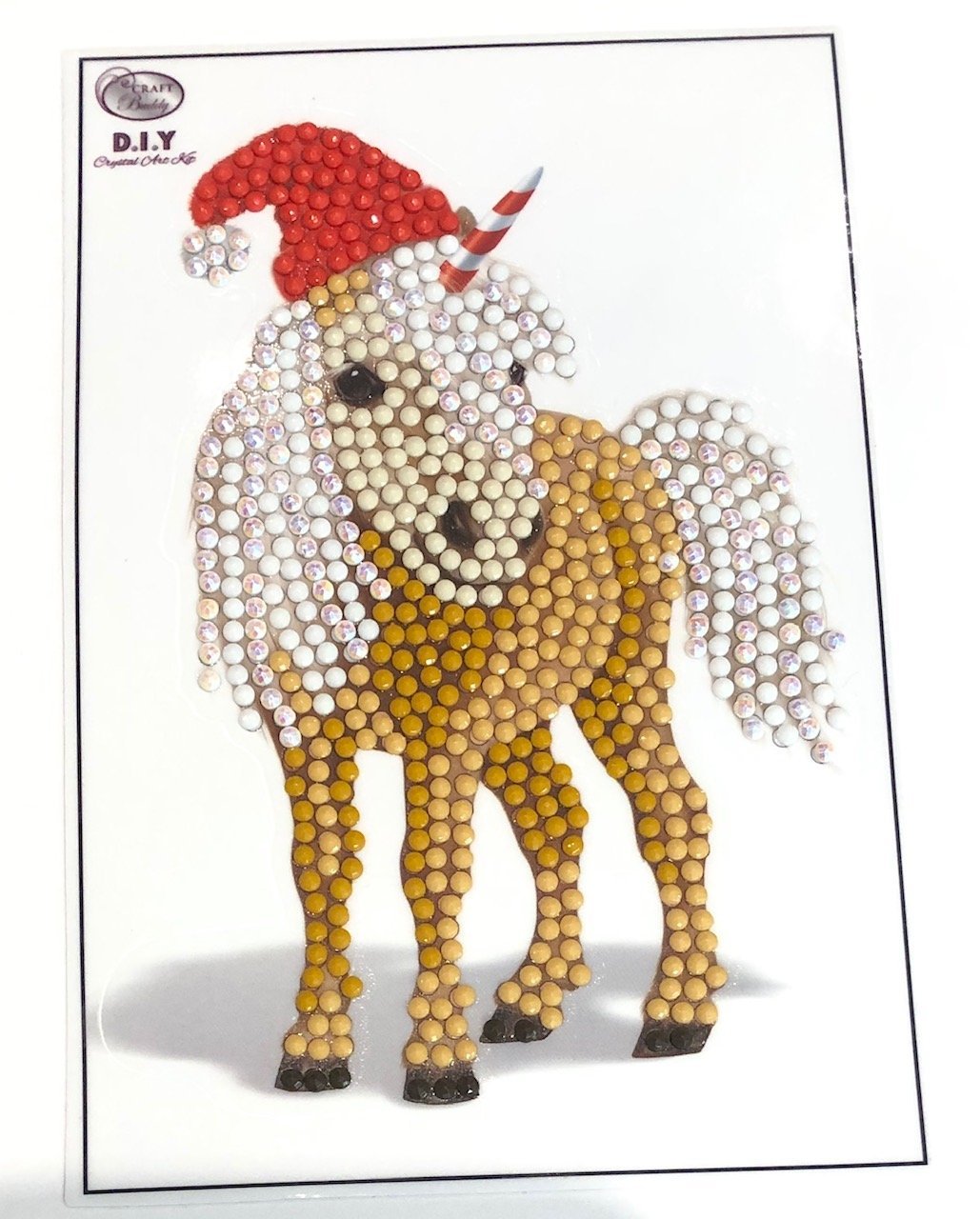 Load image into Gallery viewer, &amp;quot;Christmas&amp;quot; Horse Crystal Art Motif (With Tools)
