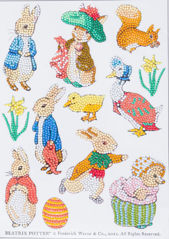 "Peter Rabbit" Crystal Art Sticker Set