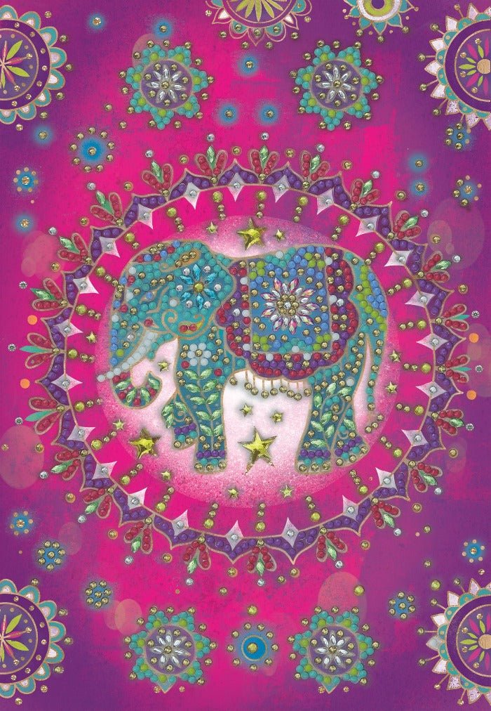 Load image into Gallery viewer, &amp;quot;Elephant Fantasy&amp;quot; Crystal Art Notebook
