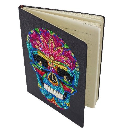 "Skull" Crystal Art Notebook Kit 26x18cm