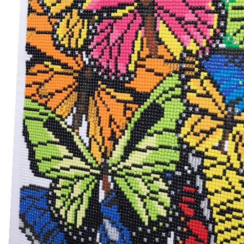 Crystal Art 40x50cm Scroll Kit - Technicolour Kaleidoscope - Close Up