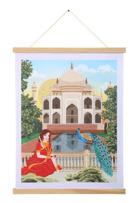 Load image into Gallery viewer, Crystal Art 35x45cm Scroll Kit - Taj Mahal
