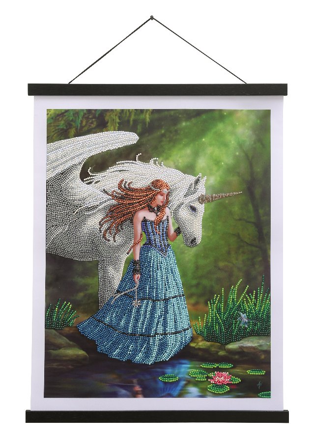 Crystal Art 35x45cm Scroll Kit - Enchanted Pool ANNE STOKES
