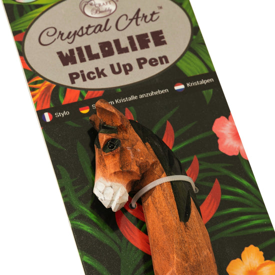 Horse Wildlife Crystal Pick-Up Pen, 18cm