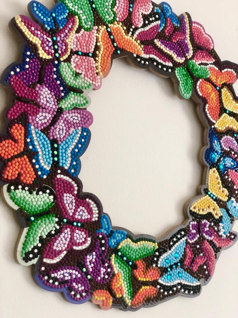 "Butterfly" Crystal Art Wreath Kit