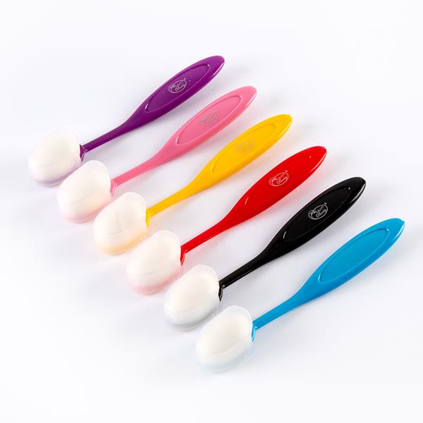 5PACK Large Ink Blending Brushes For Card Making,Crafting Ink Blending Brushes Set Background Brush For Blender Paper Crafter Soft Bristle Color Coded Handles,Crafter Artist Tool For Painting,Drawing