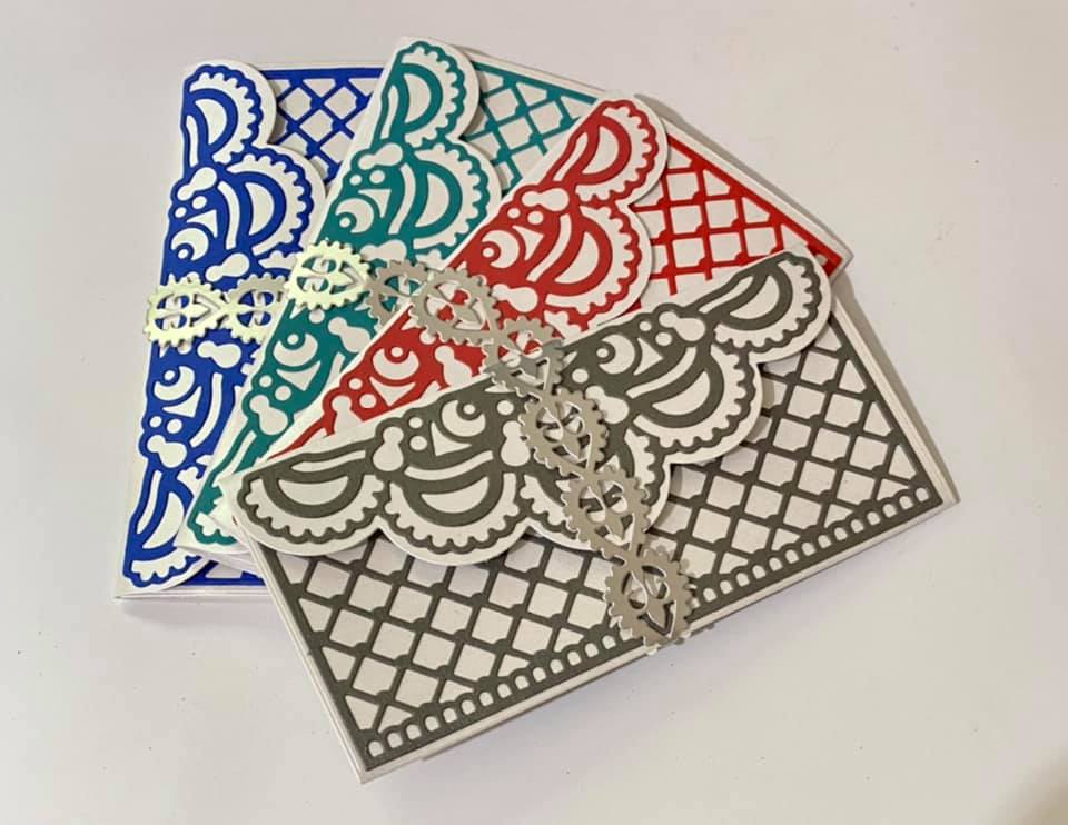 Load image into Gallery viewer, Craft Buddy Decorative Lattice Gifting Wallet Die Set
