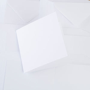 Craft Buddy Set of 25 7 Inch Card Blanks and Envelopes