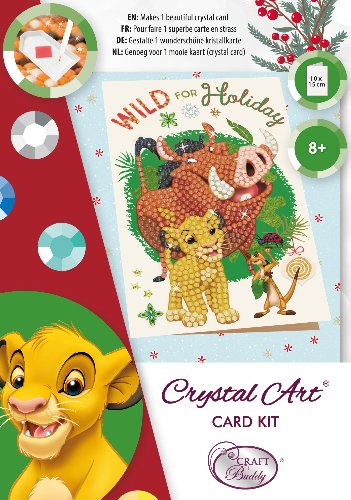 "Festive" Lion King Crystal Art card 10x15cm