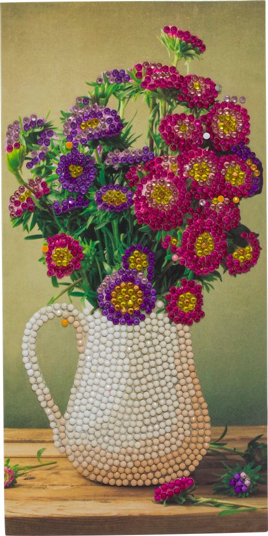 Load image into Gallery viewer, Flower Vase, 11x22cm Crystal Art Card
