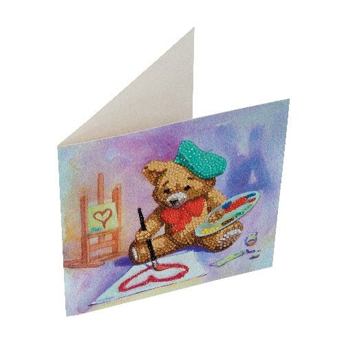 "Teddy Crystal Artist" Crystal Card Kit