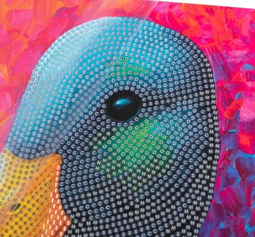 Delightful Duck Crystal Art Card - Close Up