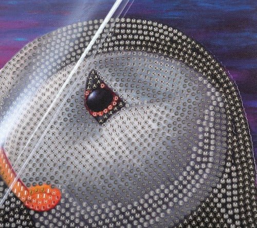 Puffin Sunset Crystal Art Card - Close Up
