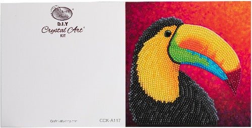 Load image into Gallery viewer, Tropical Toucan Crystal Art Card - Full Card
