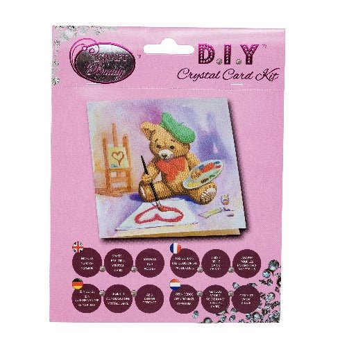 "Teddy Crystal Artist" Crystal Card Kit