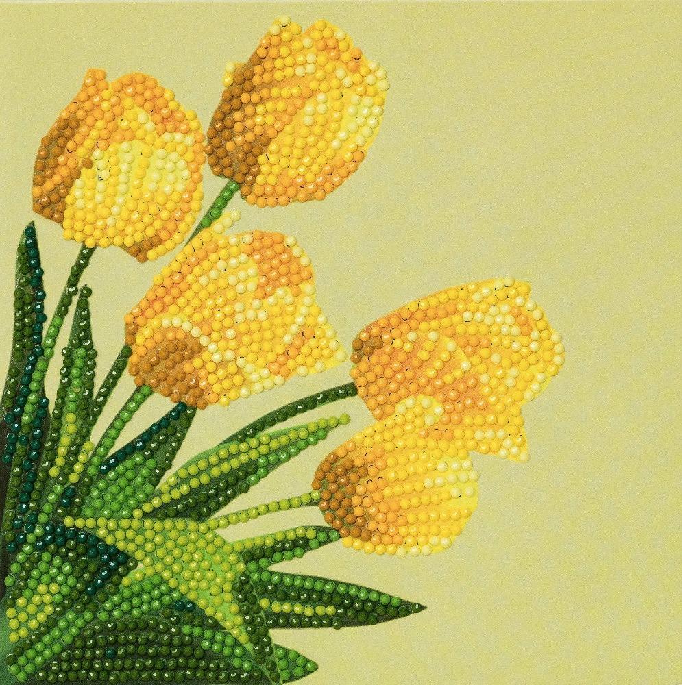"Spring Tulips" Crystal Card Kit