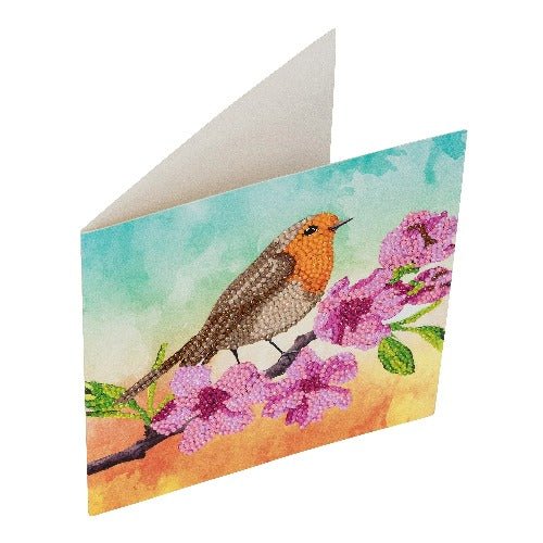 Load image into Gallery viewer, &amp;quot;Robin&amp;quot; Crystal Art Card Kit
