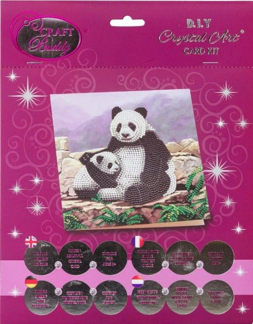 "Panda" Crystal Art Card Kit