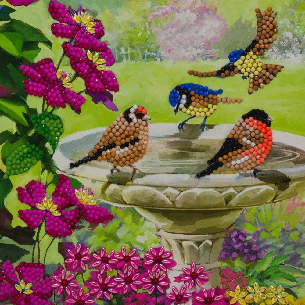 "Birds" Crystal Art Card Kit