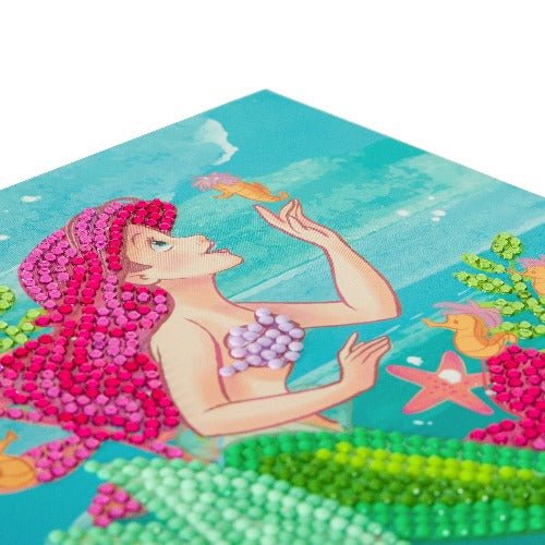 "Ariel" Crystal Art Card 18x18cm