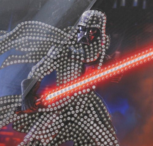 Darth Vader 18x18cm Crystal Art Card - Close Up