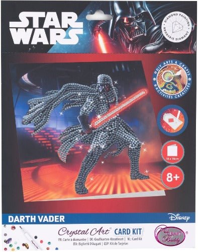 Darth Vader 18x18cm Crystal Art Card - Front Packaging