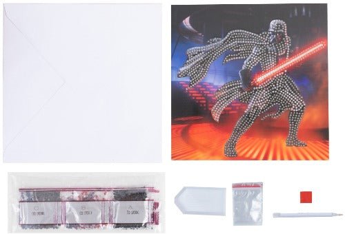 Darth Vader 18x18cm Crystal Art Card - Contents