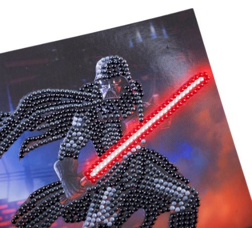Darth Vader 18x18cm Crystal Art Card - Close Up
