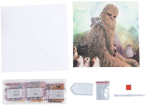 Chewbacca 18x18cm Crystal Art Card - Contents