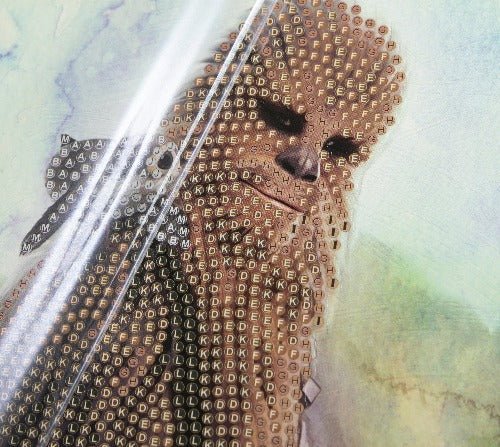 Load image into Gallery viewer, Chewbacca 18x18cm Crystal Art Card - Close Up
