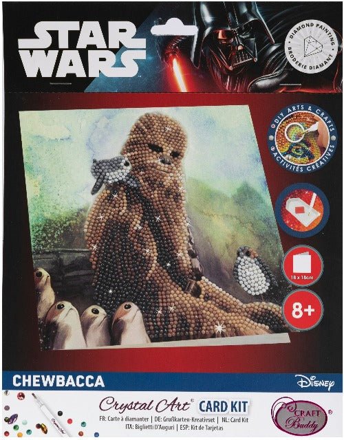 Chewbacca 18x18cm Crystal Art Card - Front Packaging