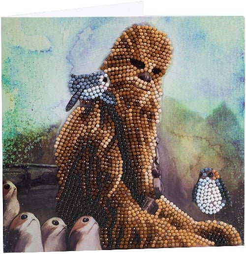 Chewbacca 18x18cm Crystal Art Card - Front View