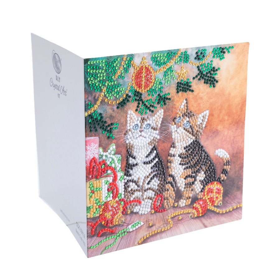 Magic of Christmas, 18x18cm Crystal Art Card - Side View