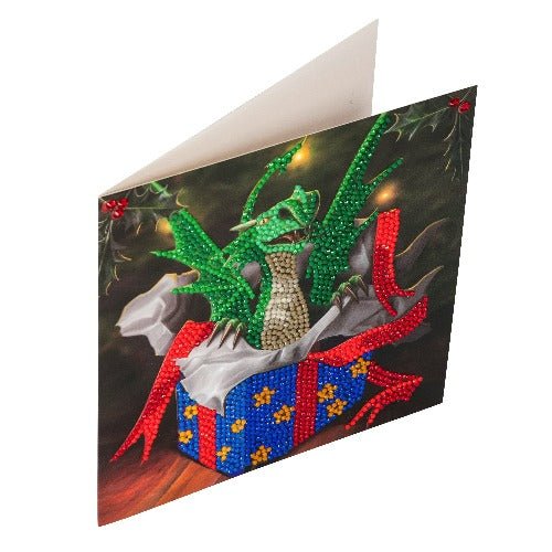 Dragon Gift by Anne Stokes Crystal Art Card Kit side view