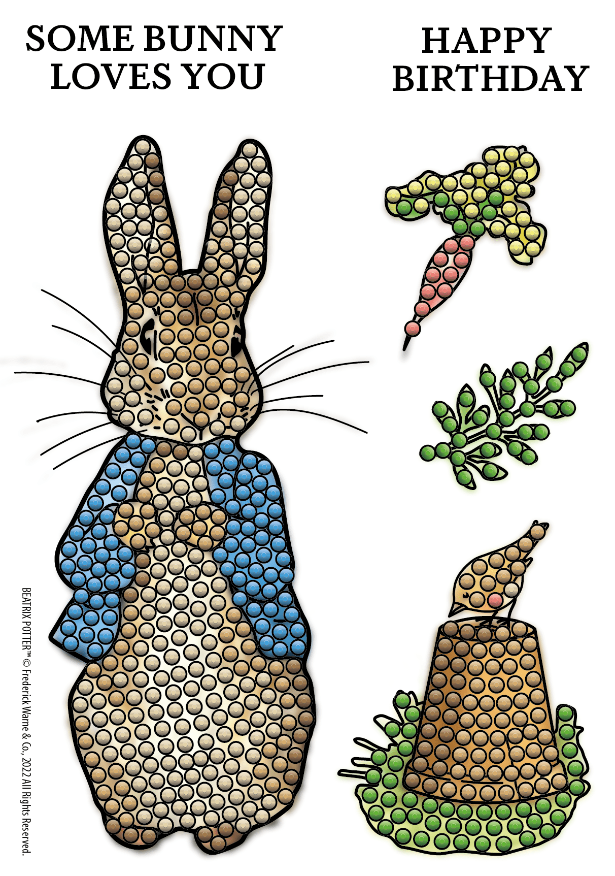 Peter Rabbit Crystal Art A6 Stamp Set - Peter Rabbit