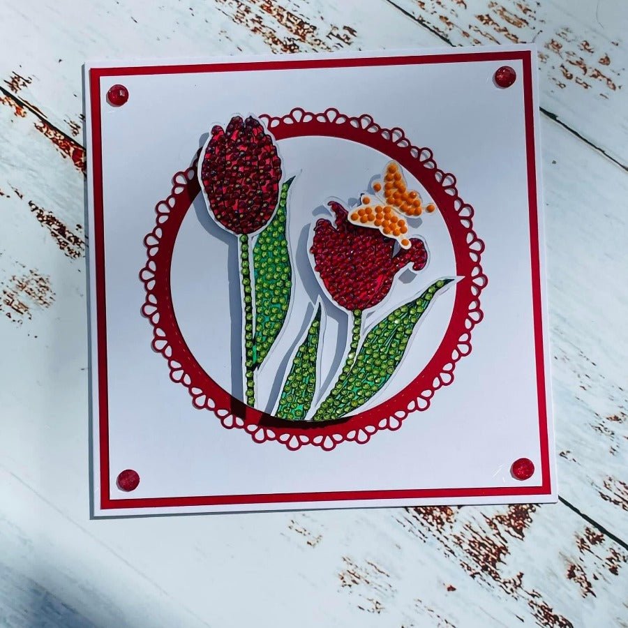 Crystal Art A6 Stamp Set - Tulip Fields