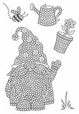 Crystal Art A6 Stamp Set - Spring Garden Gnome